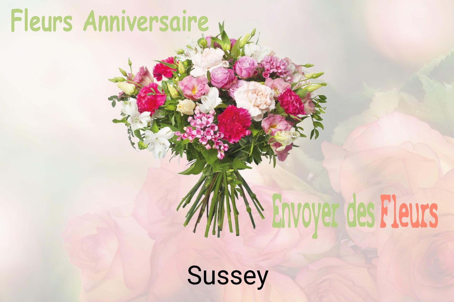 Bouquet de fleurs d’anniversaire livré à Sussey