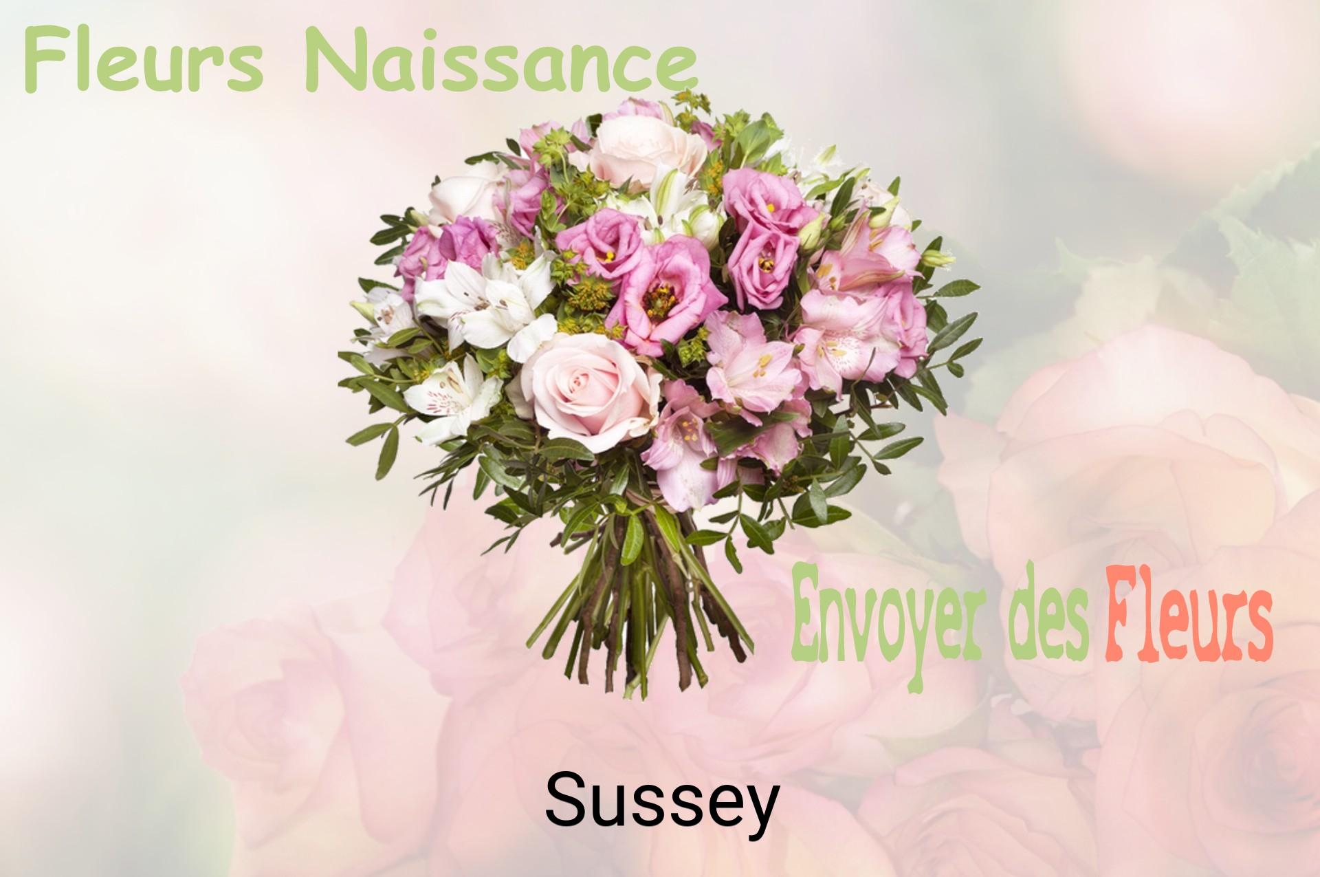 Bouquet de fleurs de naissance livré à Sussey